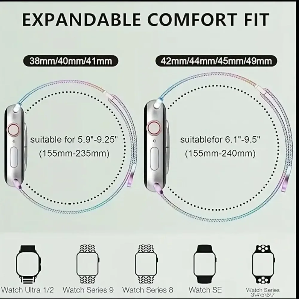 Apple Watch Band and Screen Case Bundle
